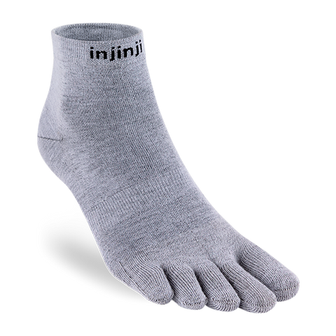 Injinji Liner Mini-Crew - heather gray