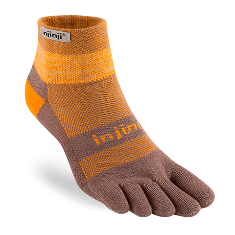 Injinji Trail Midweight Mini-Crew - earth