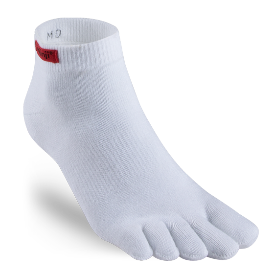 Injinji Sport Mini-Crew - white