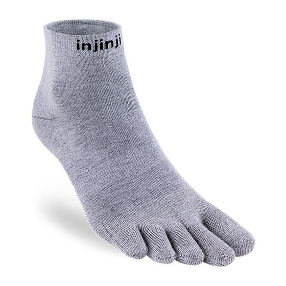 Injinji Liner Mini-Crew -  heather gray