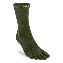 Injinji Liner Crew Merino Wool - forest