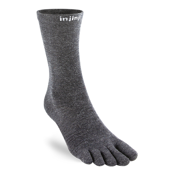 Injinji Liner Crew - slate merino