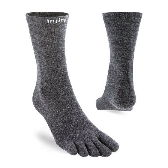 Injinji Liner Crew Merino Wool - slate
