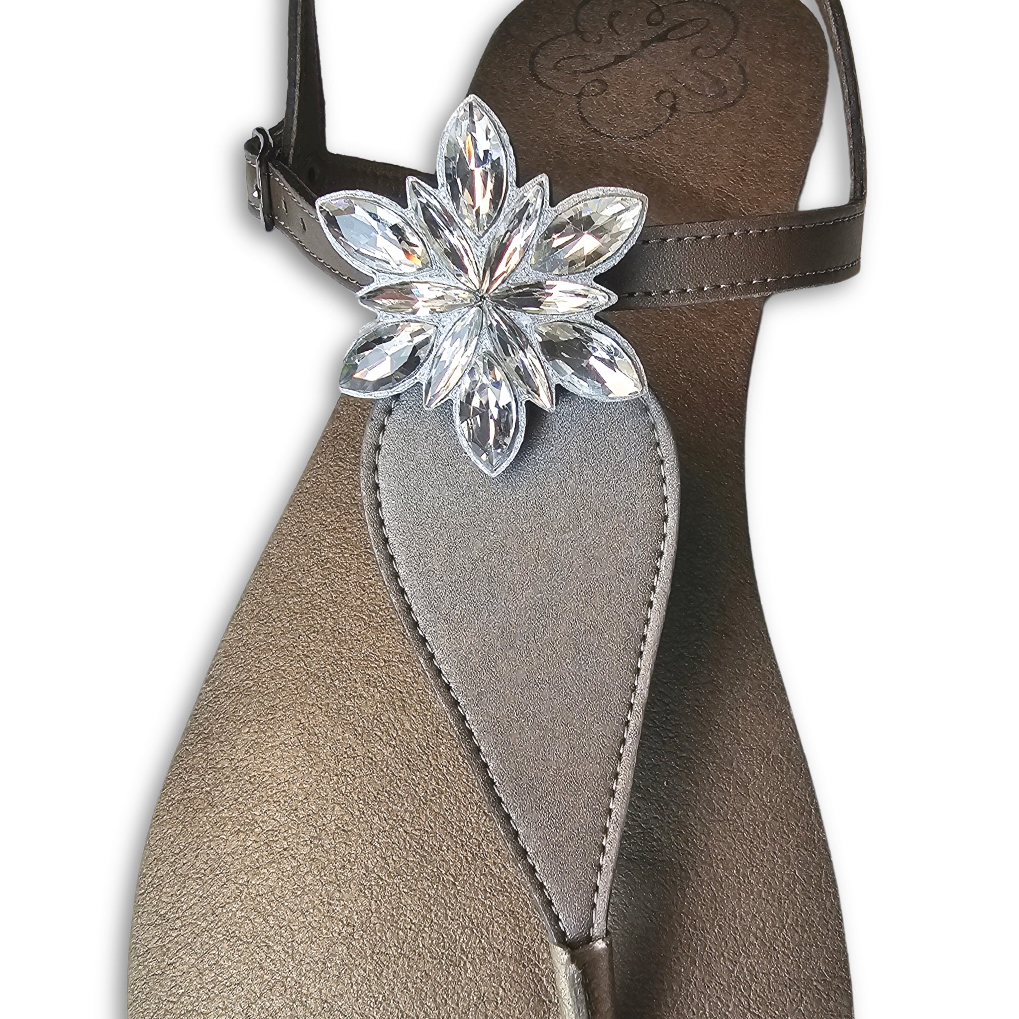 Lovely Flowers Clips White Crystal für Lonnies