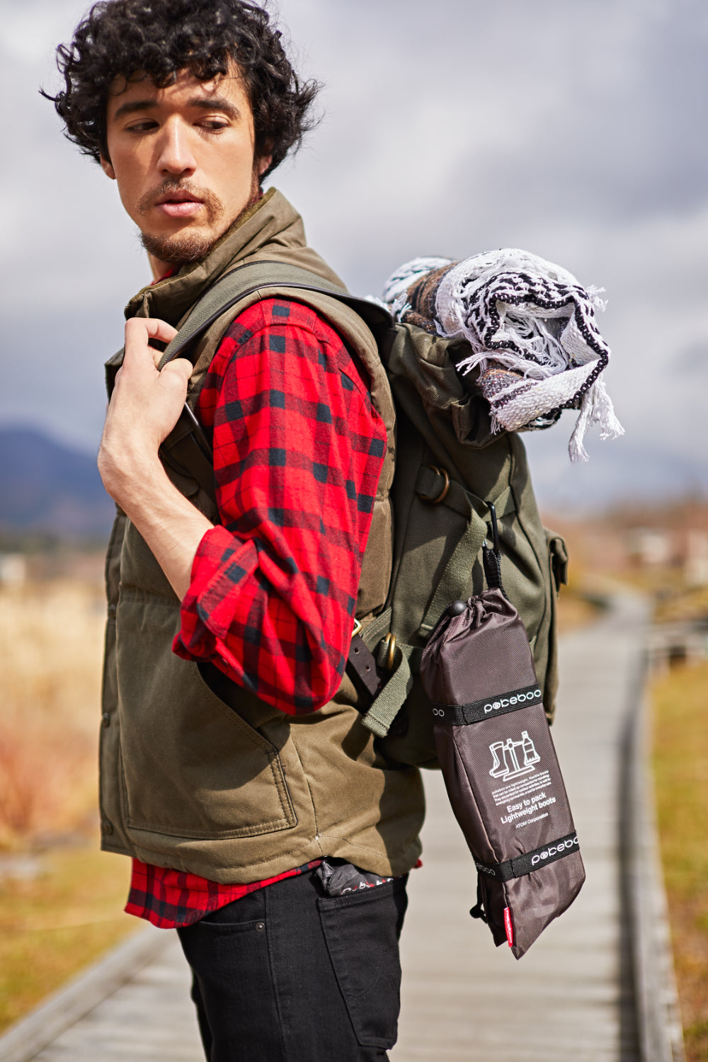 Pokeboo - Faltbarer Gummistiefel - charcoal