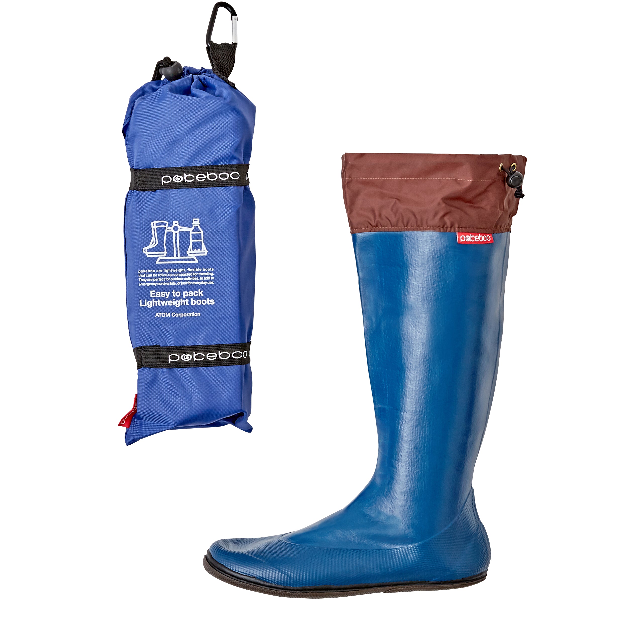 Pokeboo - Faltbarer Gummistiefel - royal blue