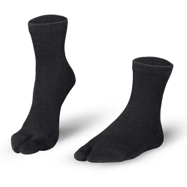 Knitido Tabi-Socken Cotton & Merino - schwarz