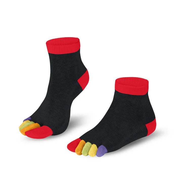 Knitido Zehensocken Rainbows - kurz