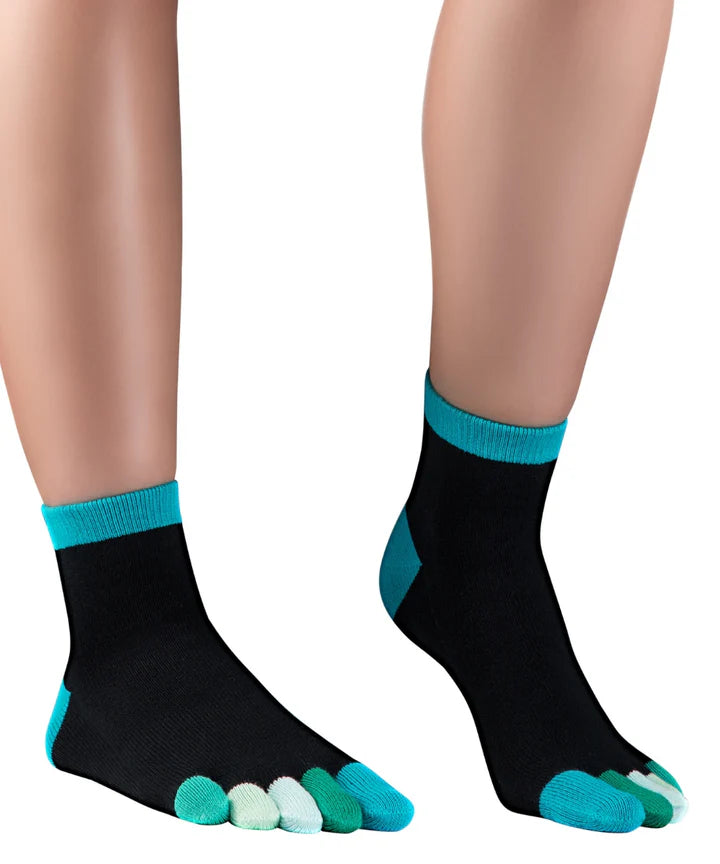 Knitido Zehensocken Rainbows - kurz