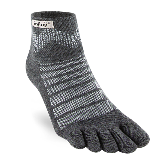 Injinji Outdoor Mini-Crew Merino Wool - slate
