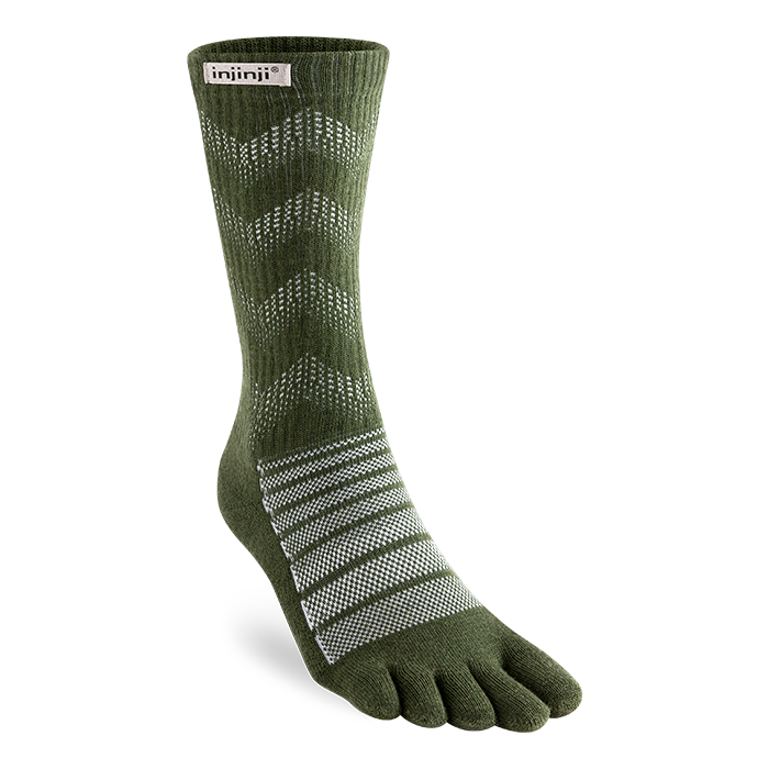 Injinji Outdoor Crew Merino Wool - forest