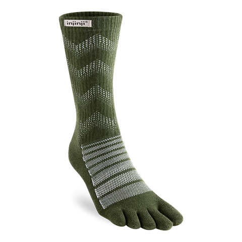 Injinji Outdoor Crew Merino Wool - forest