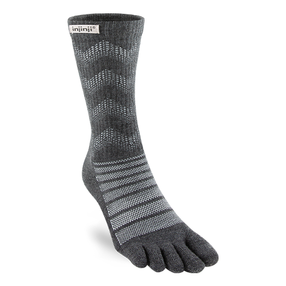 Injinji Outdoor Midweight Crew Wool - slate merino