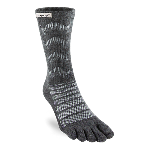 Injinji Outdoor Midweight Crew Wool - slate merino
