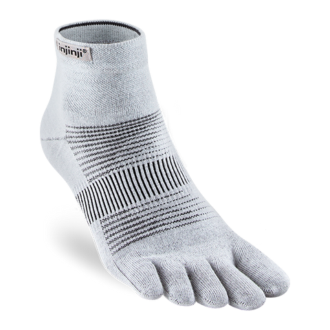Injinji Run Lightweight Mini-Crew - gray