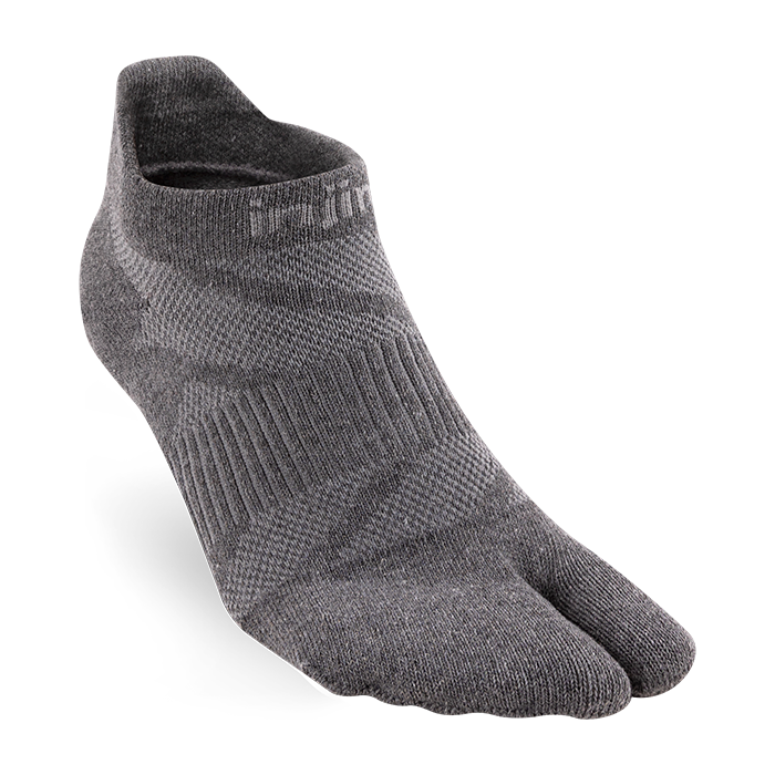 Injinji Split-Toe No-Show Cotton - ash