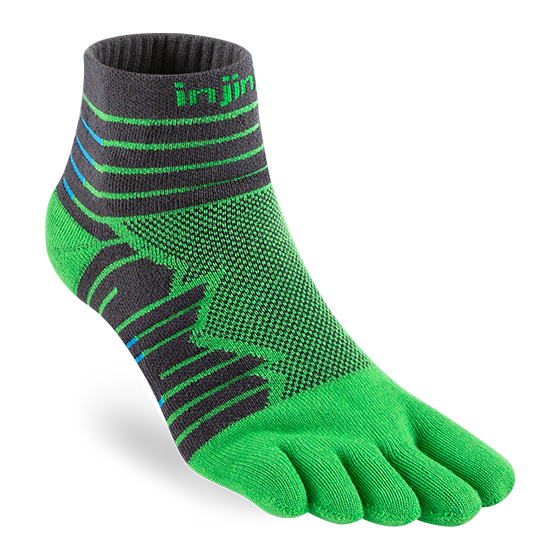 Injinji Ultra Run Mini-Crew - Emerald