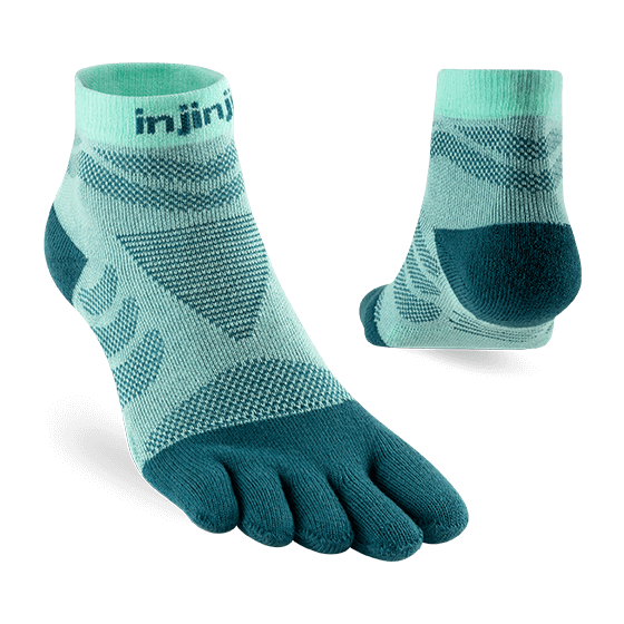 Injinji Women's Ultra Run Mini-Crew - glacier