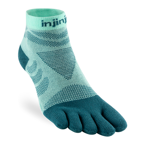 Injinji Women's Ultra Run Mini-Crew - glacier