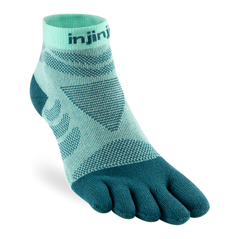 Injinji Women's Ultra Run Mini-Crew - glacier