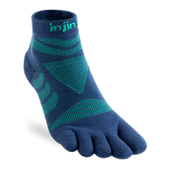 Injinji Women's Ultra Run Mini-Crew - poseidon
