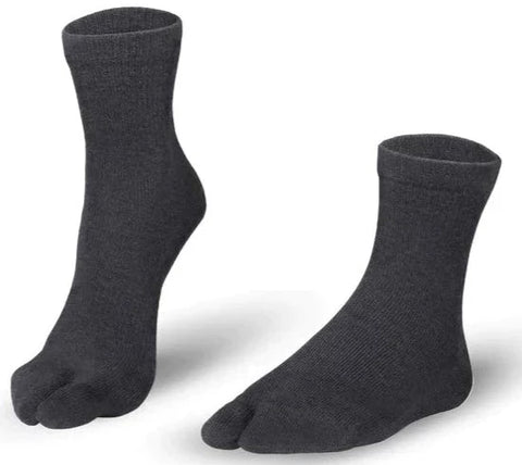 Knitido Tabi-Socken Cotton & Merino - anthrazit