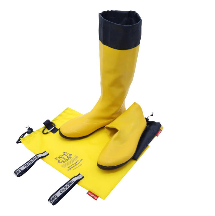 Pokeboo - Faltbarer Gummistiefel - yellow/navy