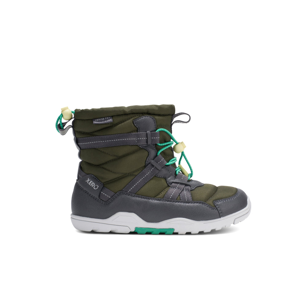 Xero Shoes Alpine Pull On (Big Kids) - army green - EU34/US Y3