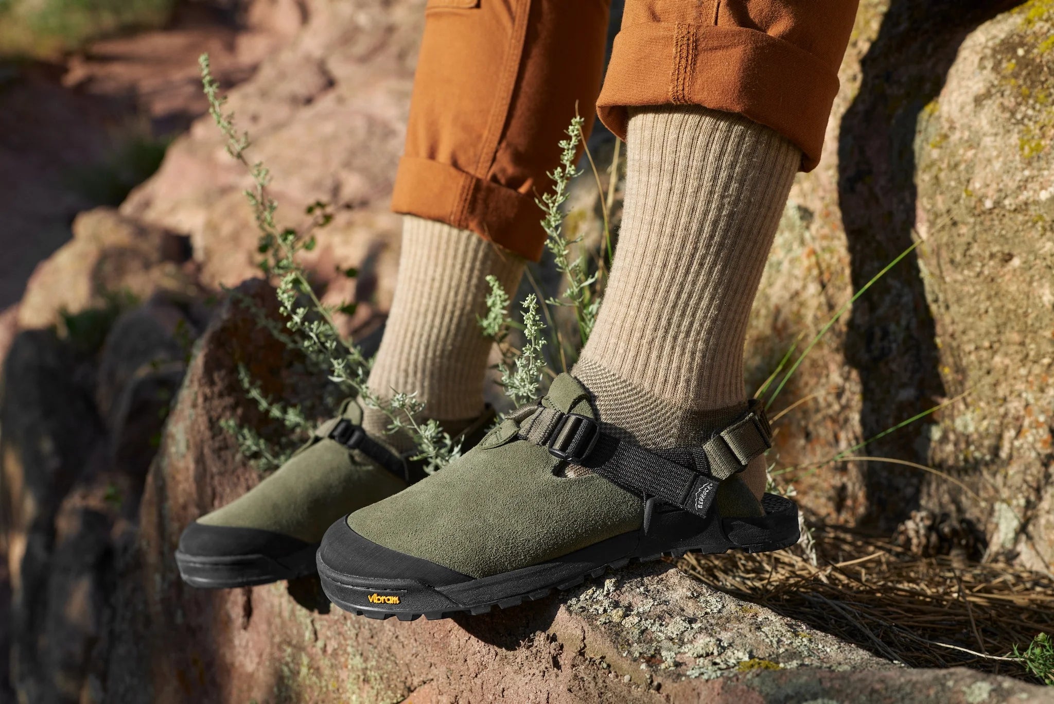Bedrock Mountain Clog - Suede Leather - Sagebrush