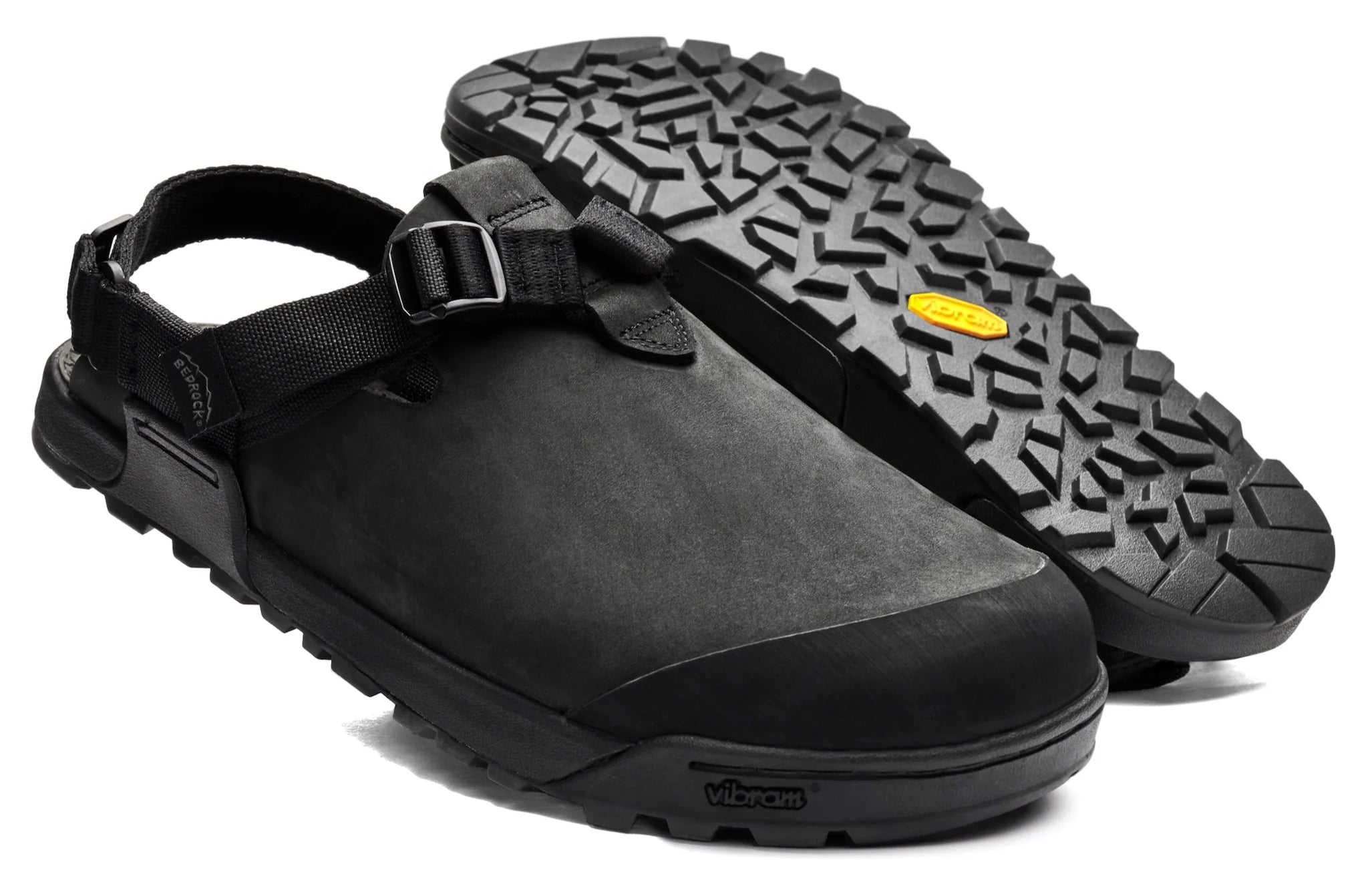 Bedrock Mountain Clog - Nubuck Leather - obsidian dark gray