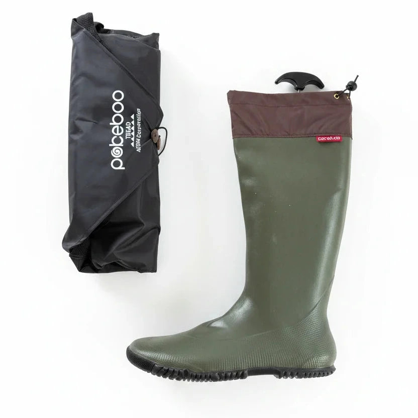 Pokeboo Tread - Faltbarer Gummistiefel - black