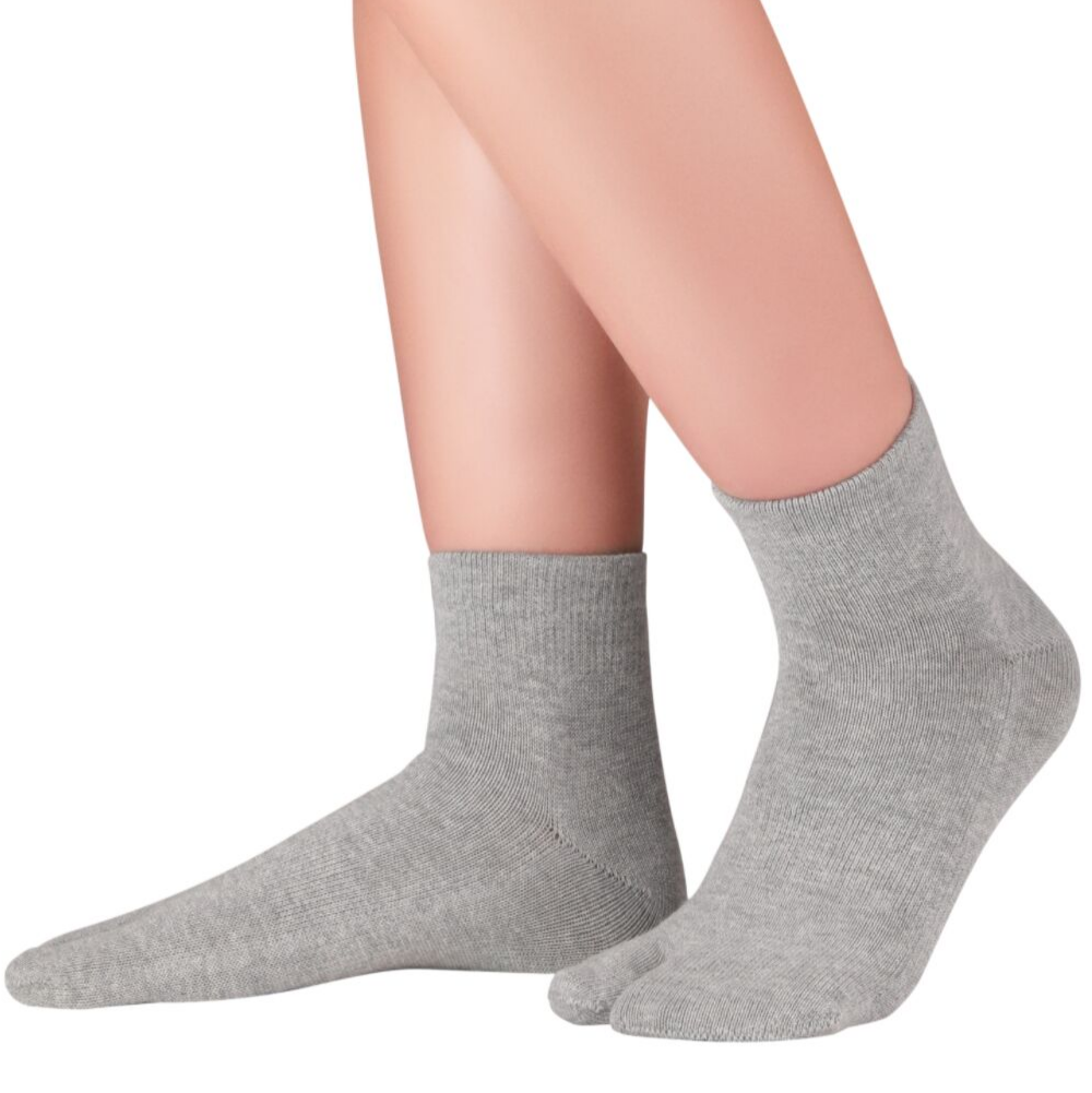 Knitido Tabi-Socken - mittel - light grey