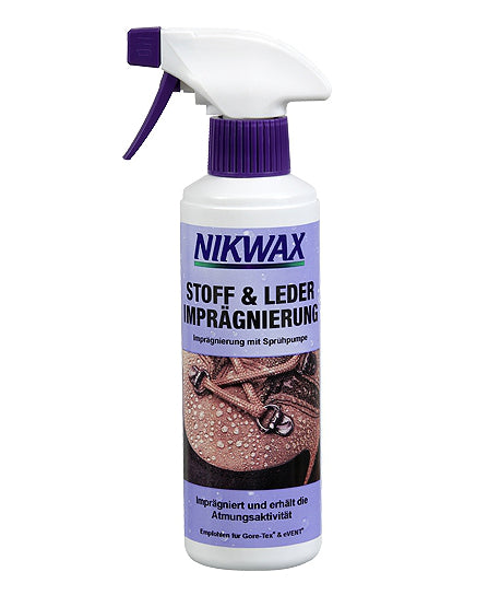 Nikwax Stoff- und Lederimprägnierung Spray-On 300ml (Grundpreis: 49,66 €/L)