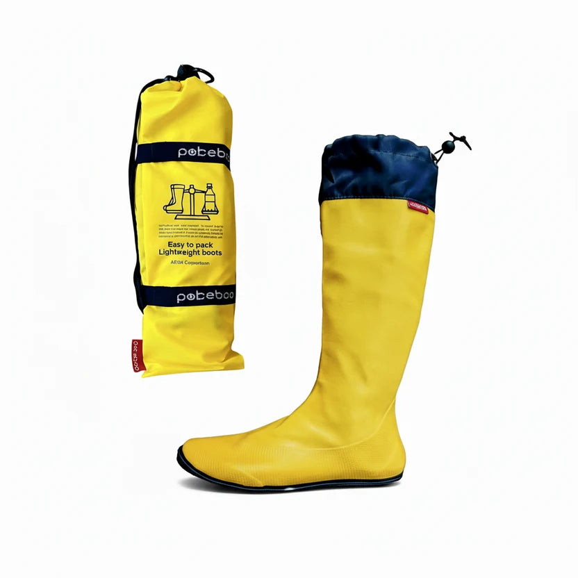 Pokeboo - Faltbarer Gummistiefel - yellow/navy