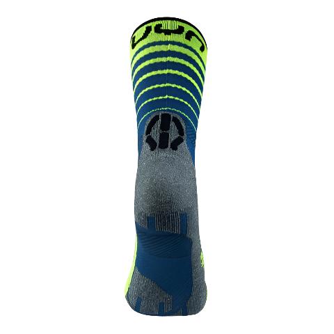 UYN Runner´s Five Socks -  blue/yellow fluo