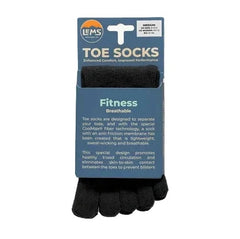 Lems Zehensocken Fitness Ankle - black