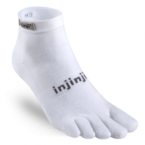 Injinji Run Mini-Crew - white - L (EU 44,5 - 46,5)
