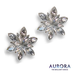 Lovely Flowers Clips White Crystal für Lonnies