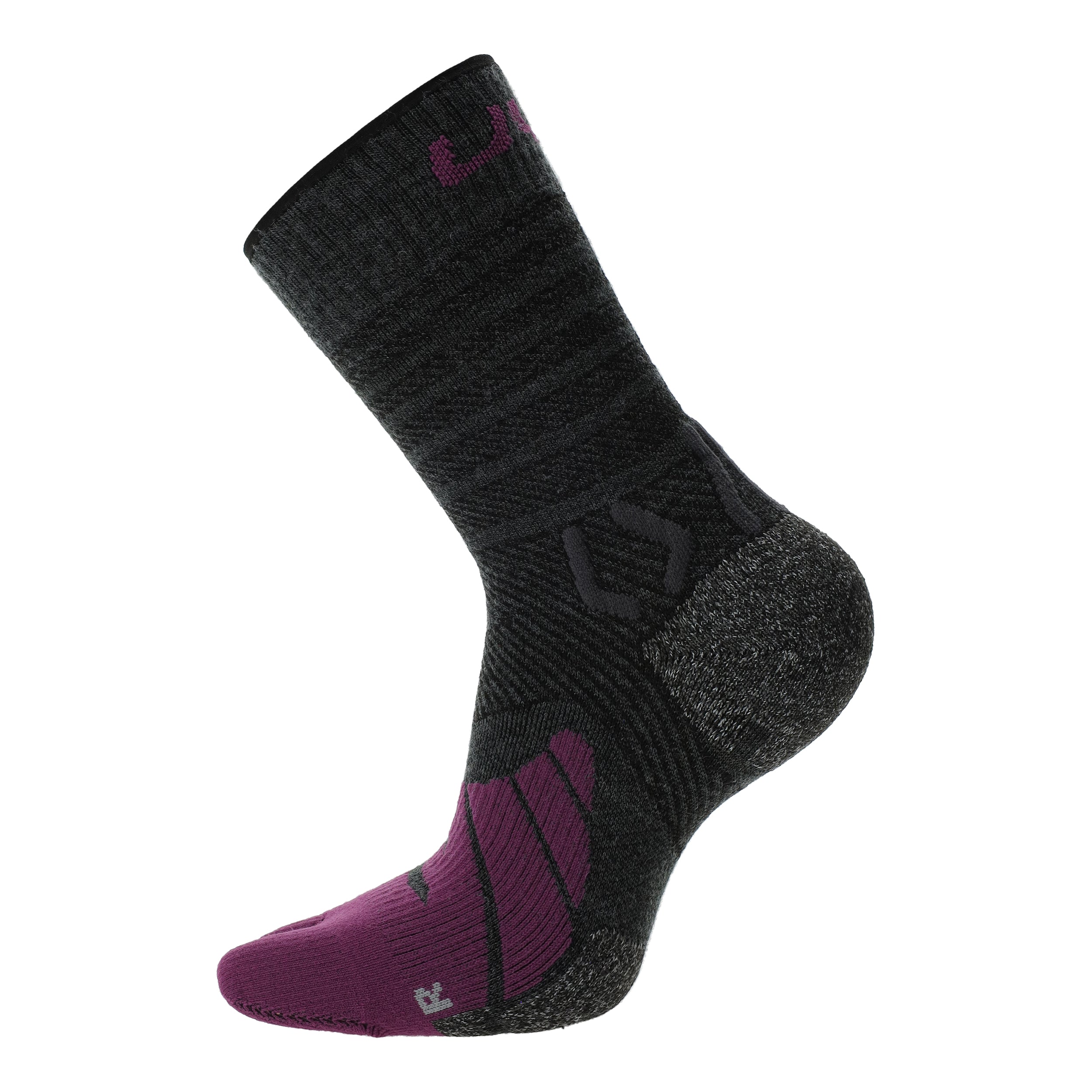 UYN Woman Trekking Five Merino Socks -  anthracite/purple