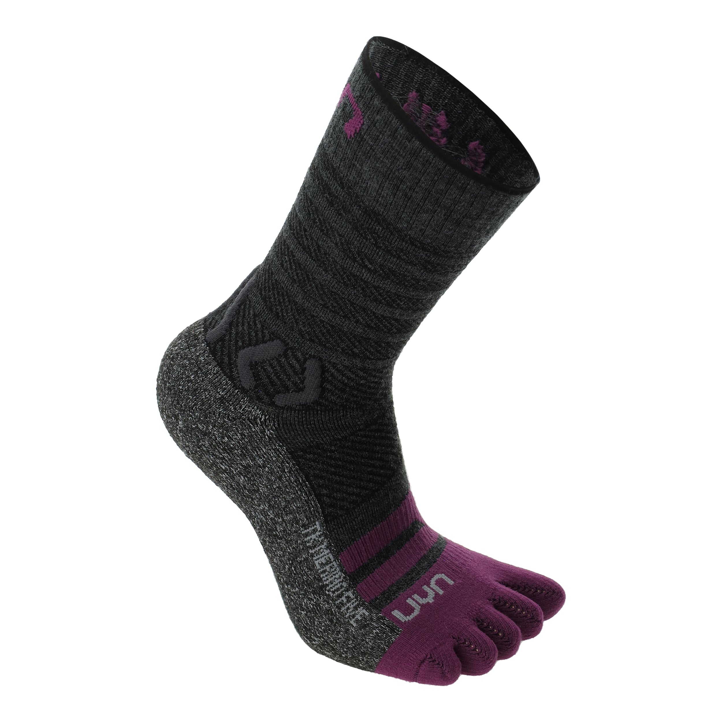 UYN Woman Trekking Five Merino Socks -  anthracite/purple