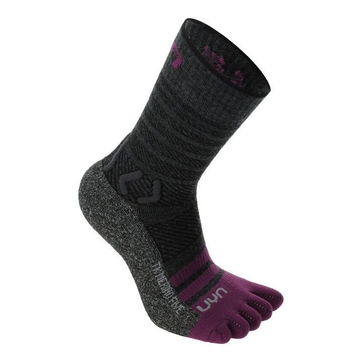 UYN Woman Trekking Five Merino Socks -  anthracite/purple