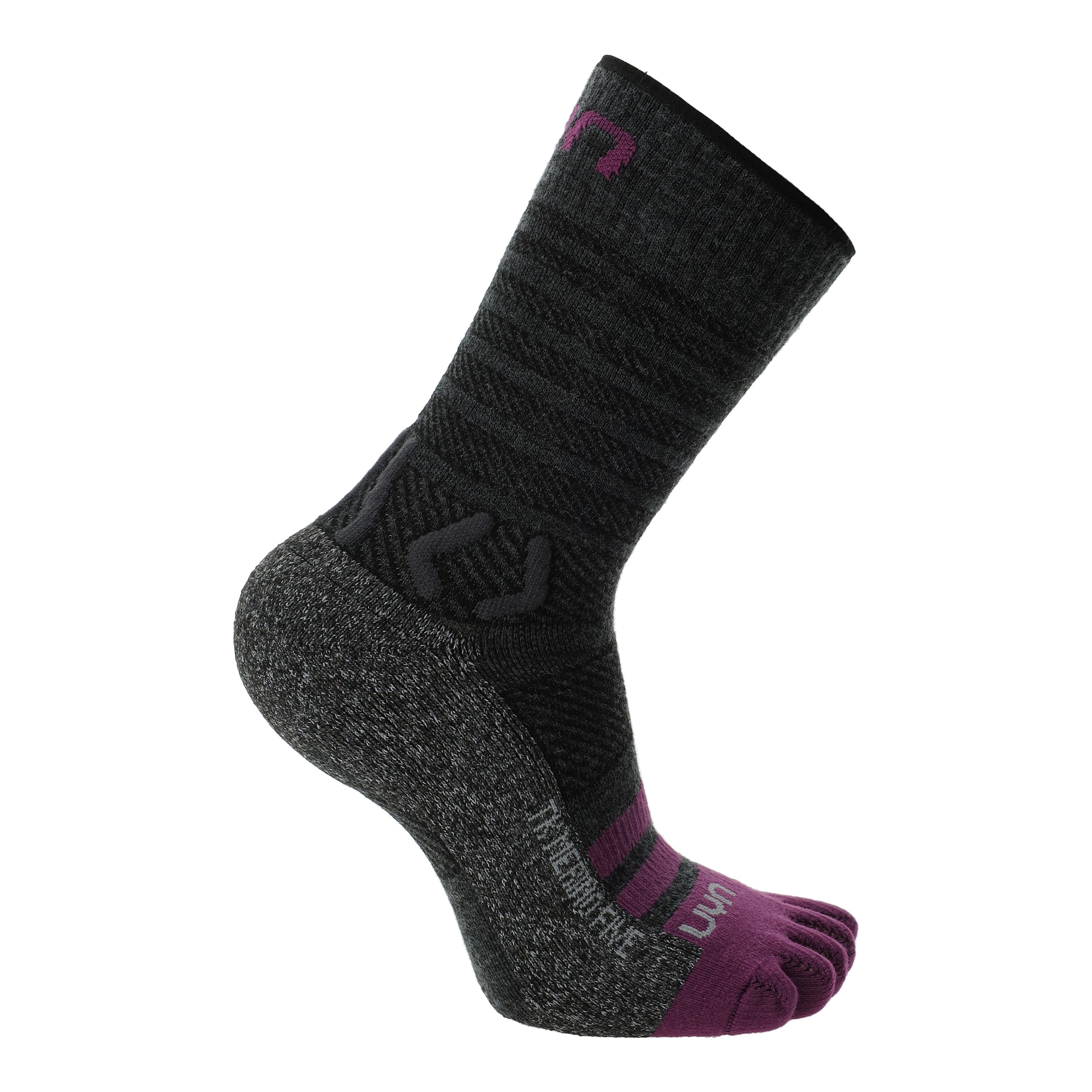 UYN Woman Trekking Five Merino Socks -  anthracite/purple