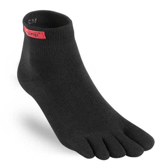 Injinji Sport Mini-Crew - black