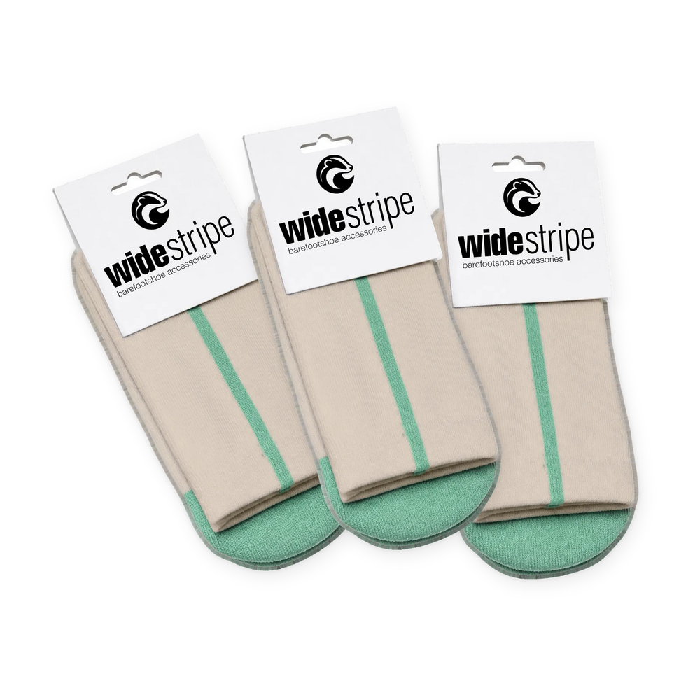 WideStripe Barfußsocken Bundle - 3x beige