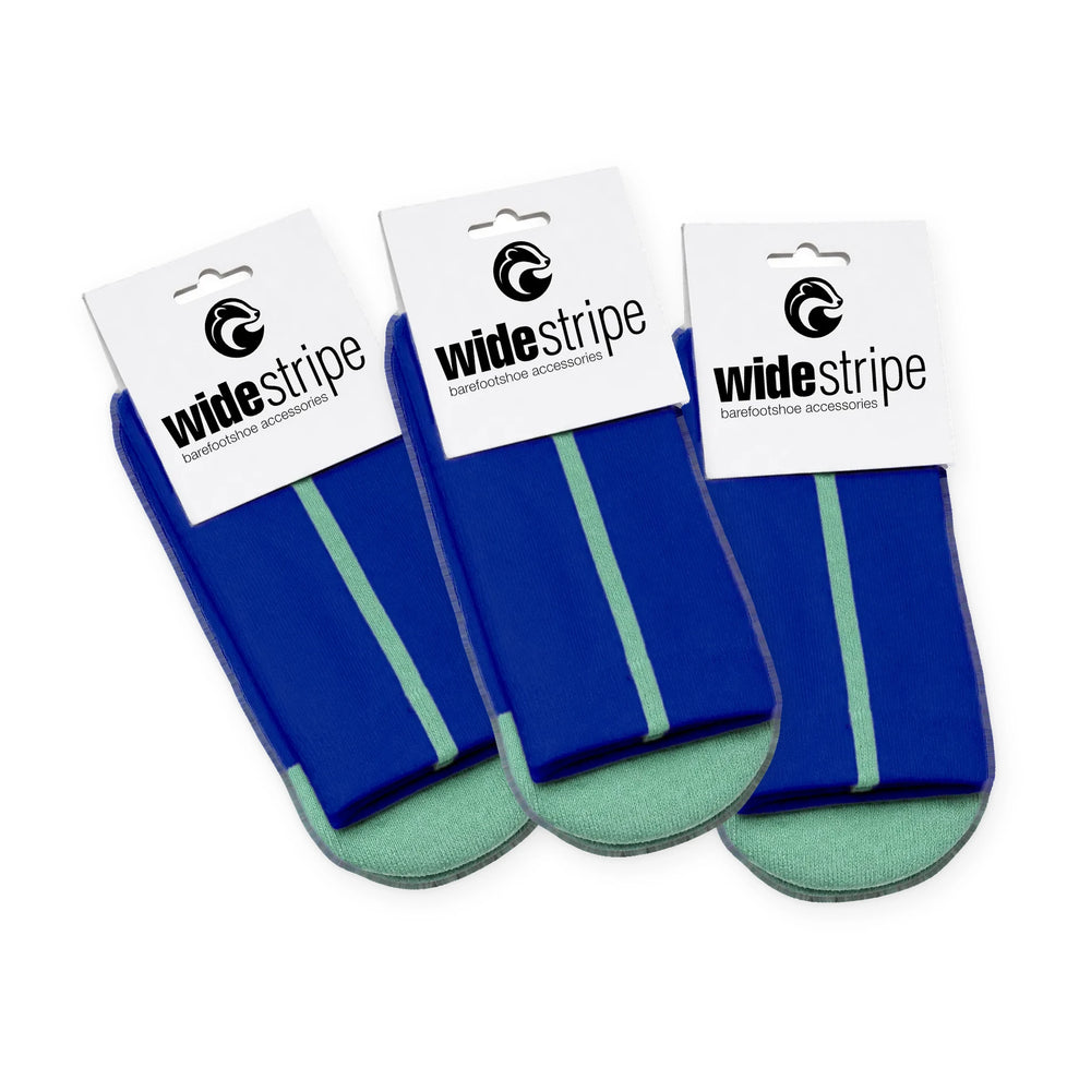 WideStripe Barfußsocken Bundle Kinder - 3x blau