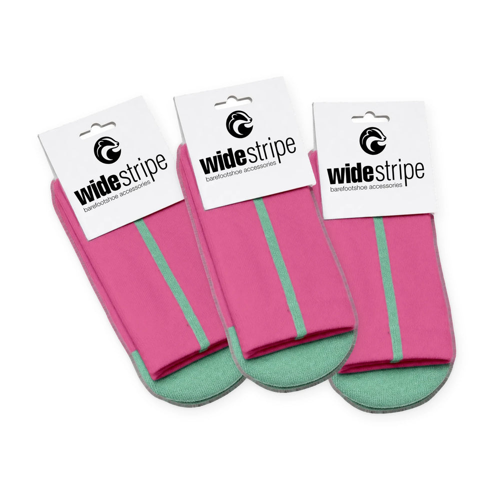 WideStripe Barfußsocken Bundle Kinder - 3x rosa