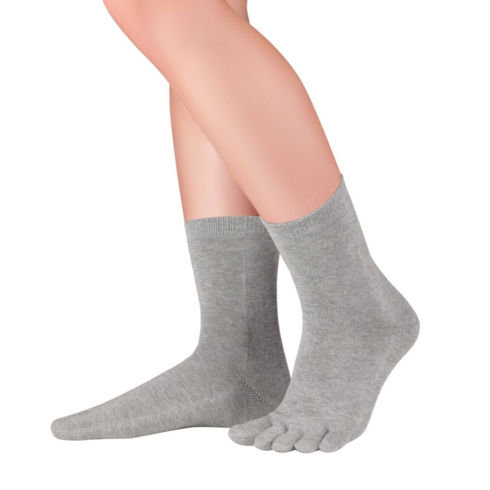Knitido Zehensocken Essentials - mittel - light grey