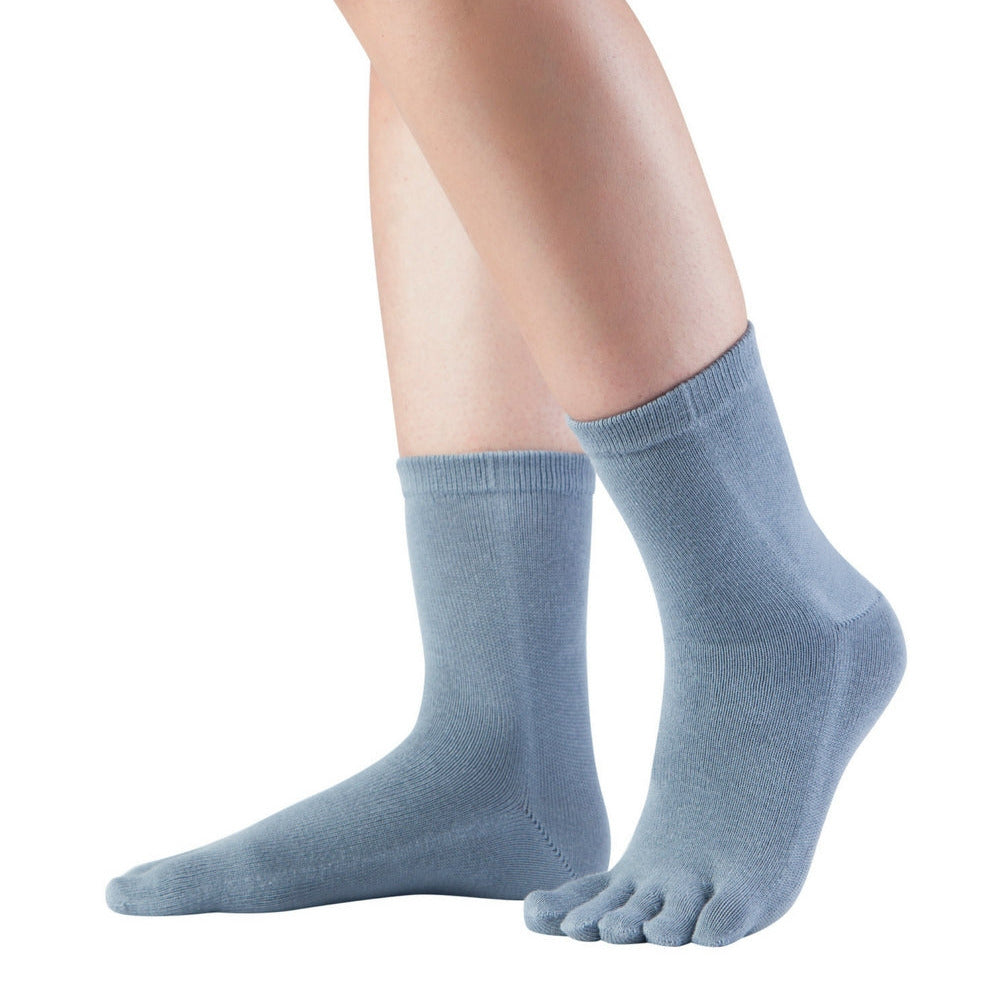 Knitido Zehensocken Essentials - mittel - blue grey - EU35-38