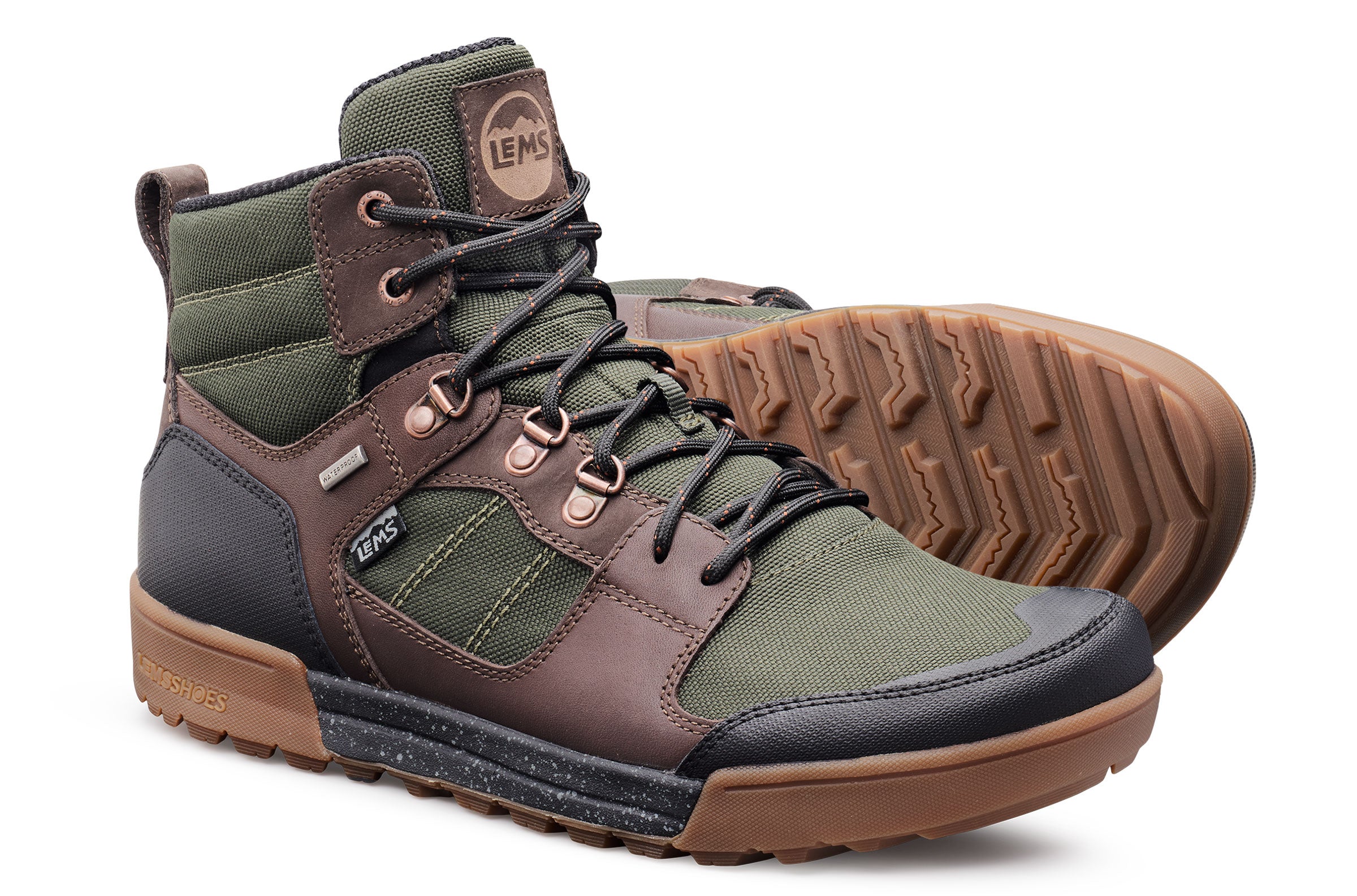 Lems Outlander Waterproof Boot - evergreen
