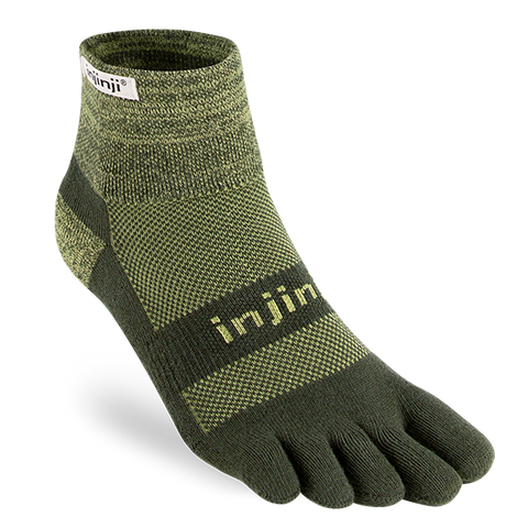 Injinji Trail Midweight Mini-Crew - herb